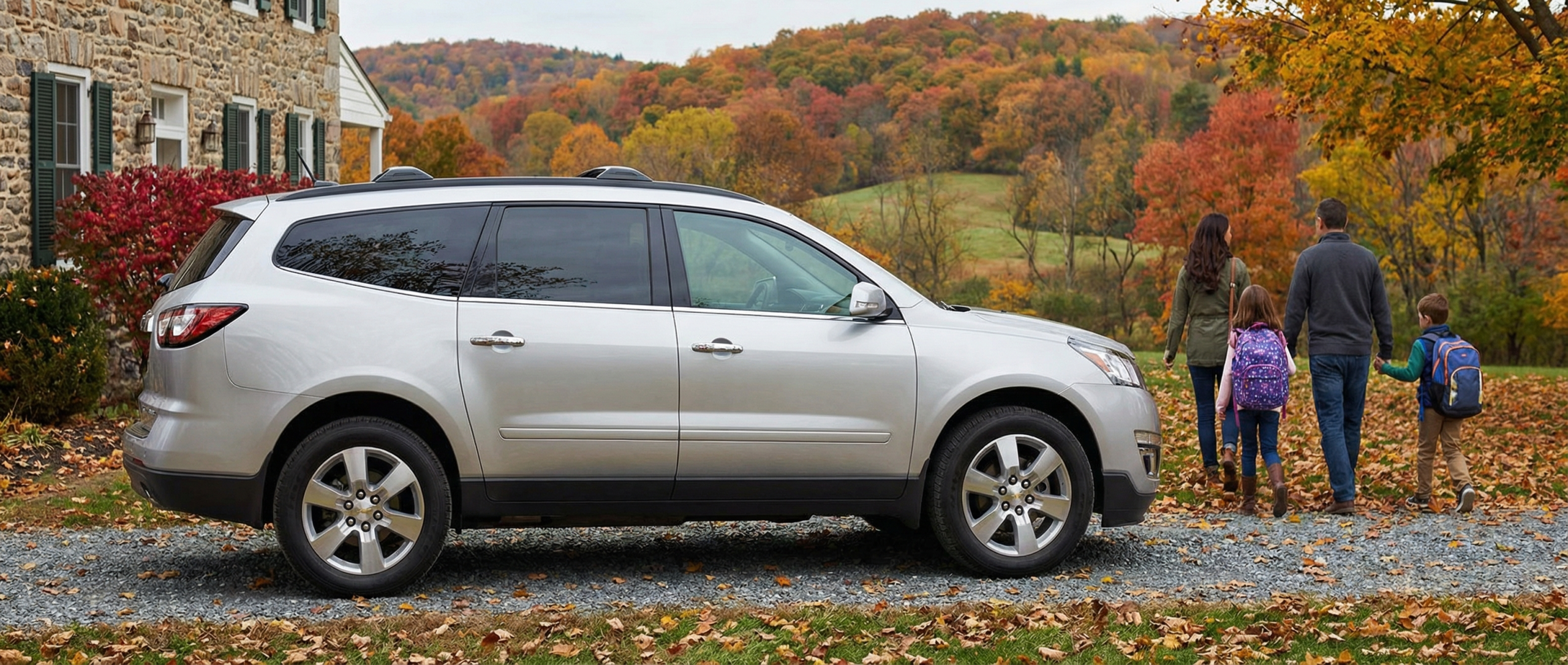 Used Chevrolet Traverse three-row SUV for sale in Hampstead.