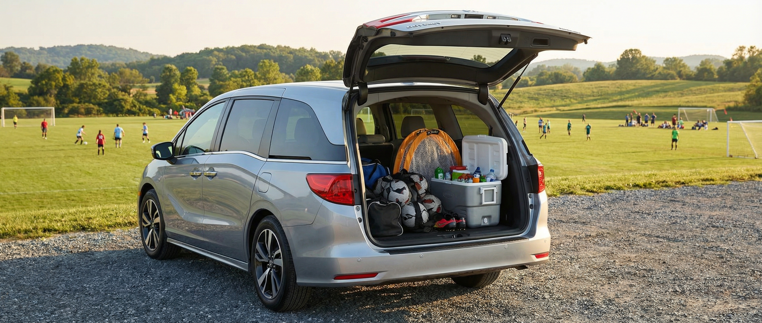Honda Odyssey with Magic Slide seats for sports families in Eldersburg.