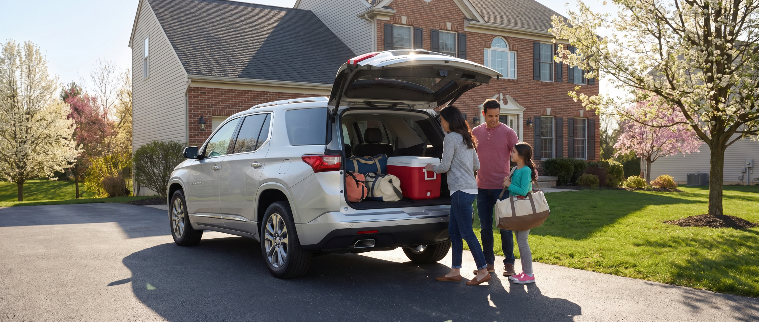 Used Chevrolet Traverse cargo space for family road trips in Hampstead.
