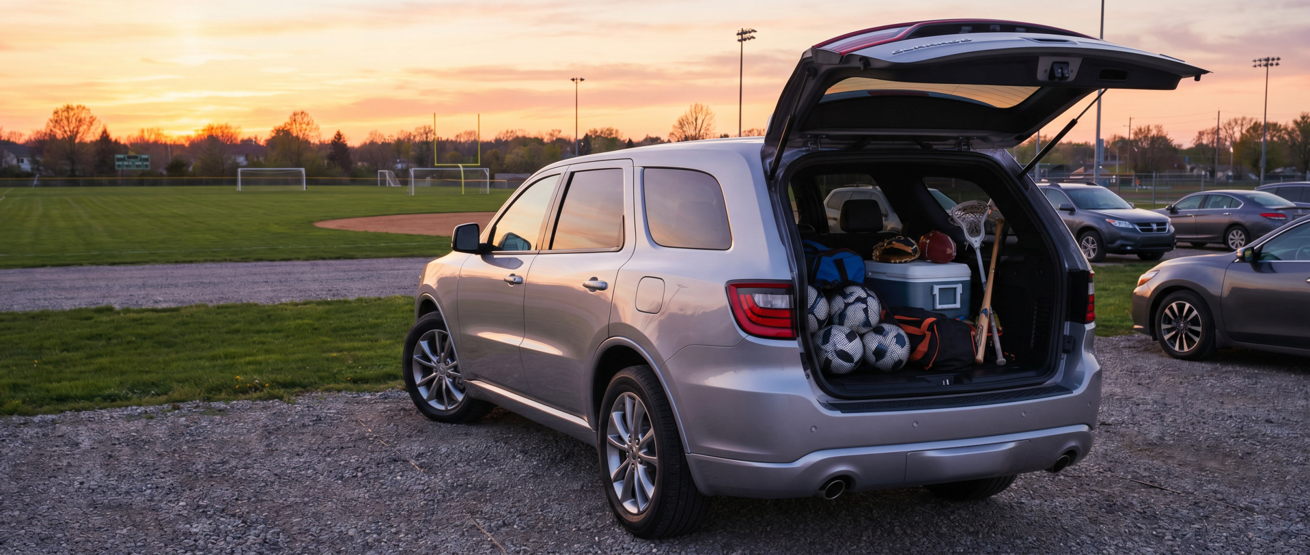 Used Dodge Durango with ample cargo space for sports gear in Hampstead.