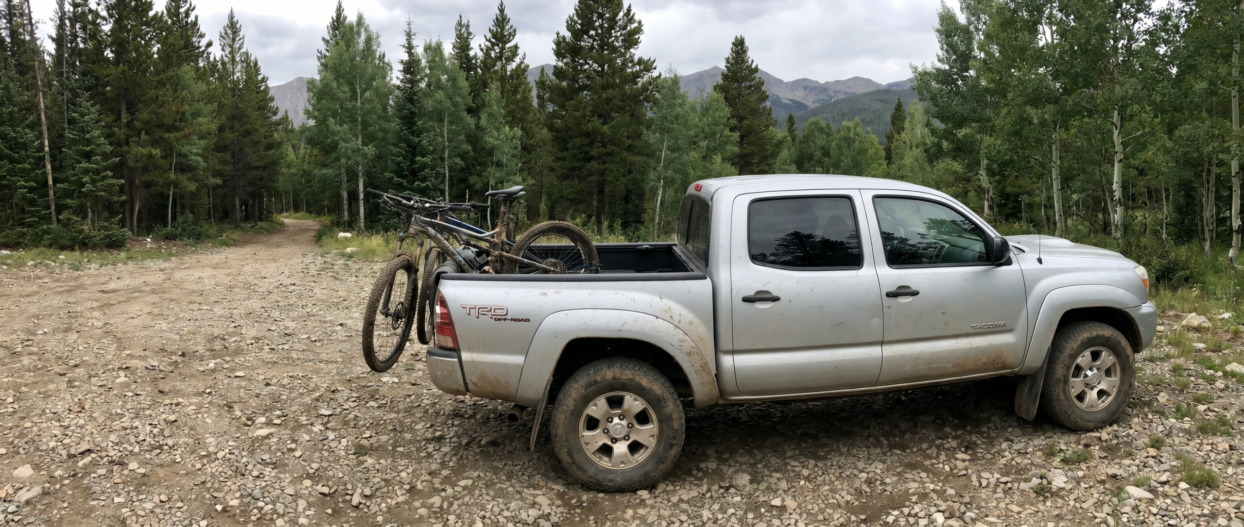 Used Toyota Tacoma TRD Off-Road parked near trailheads in Hampstead.