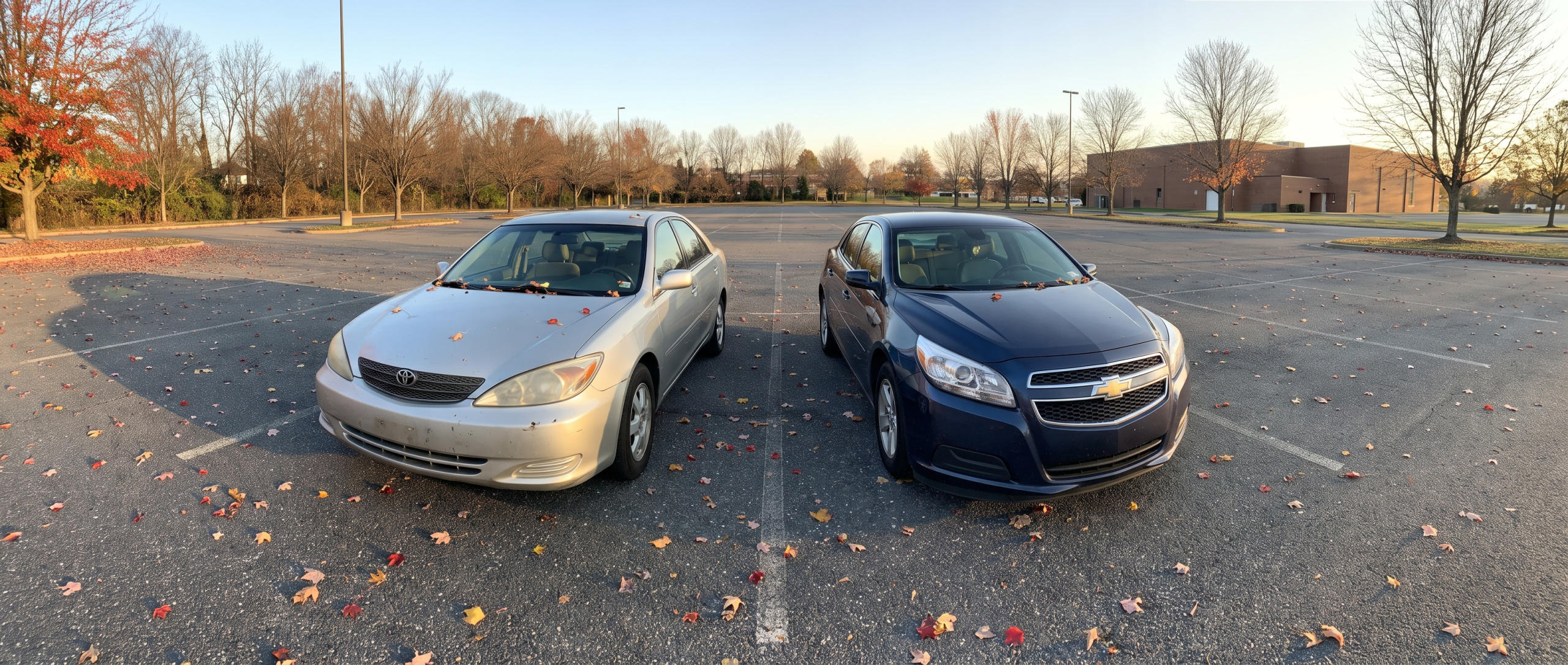 Used Chevrolet Malibu vs Toyota Camry smooth ride comfort test in Hampstead