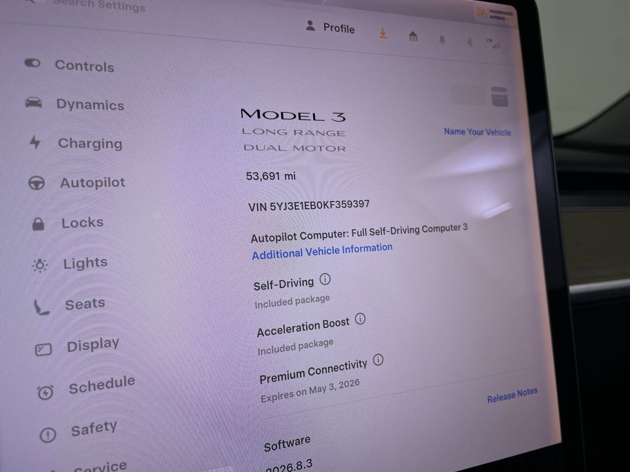 2019 Tesla Model 3 Long Range