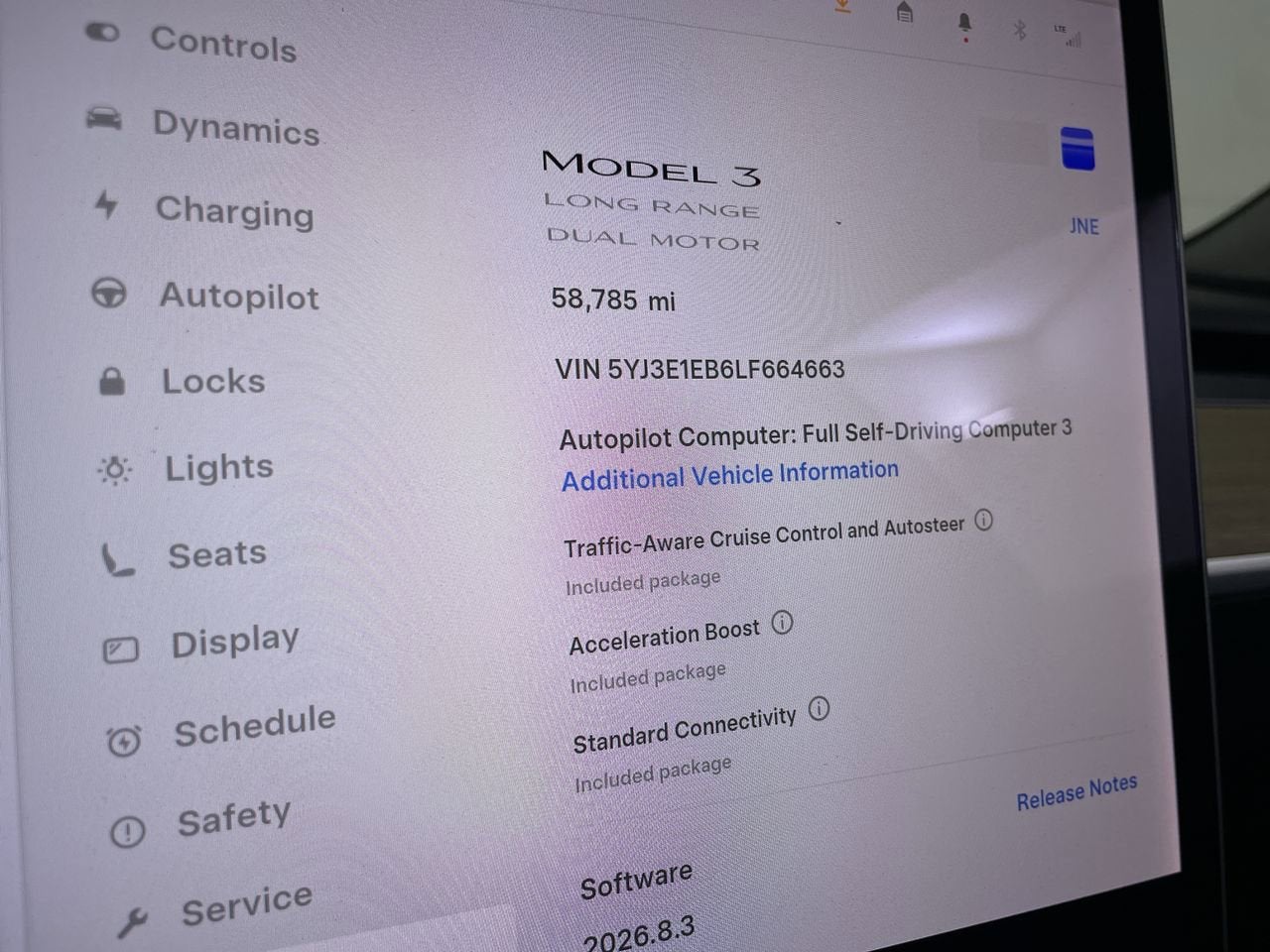 2020 Tesla Model 3 Long Range