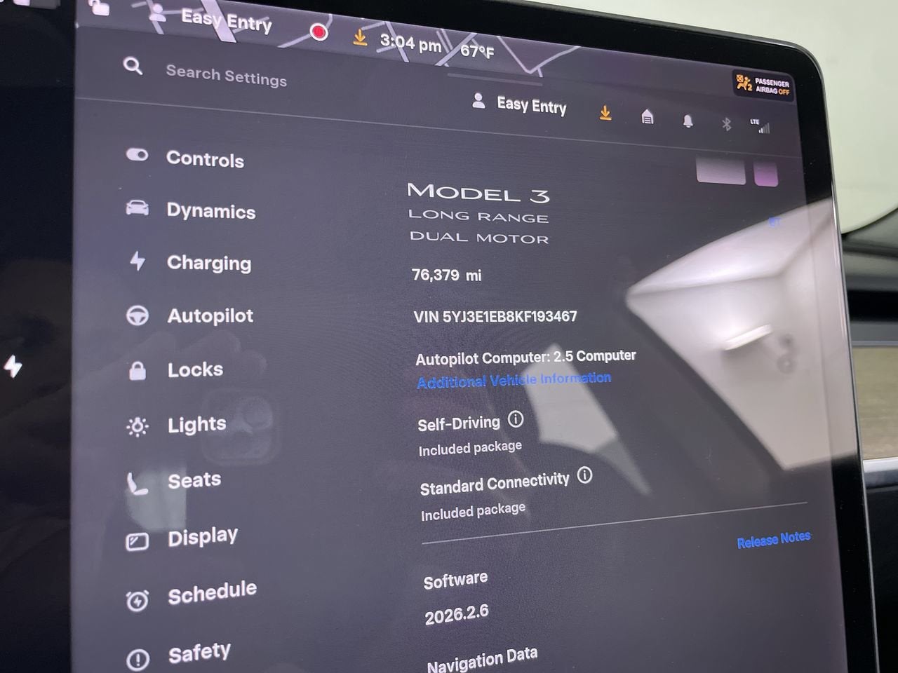 2019 Tesla Model 3 Long Range